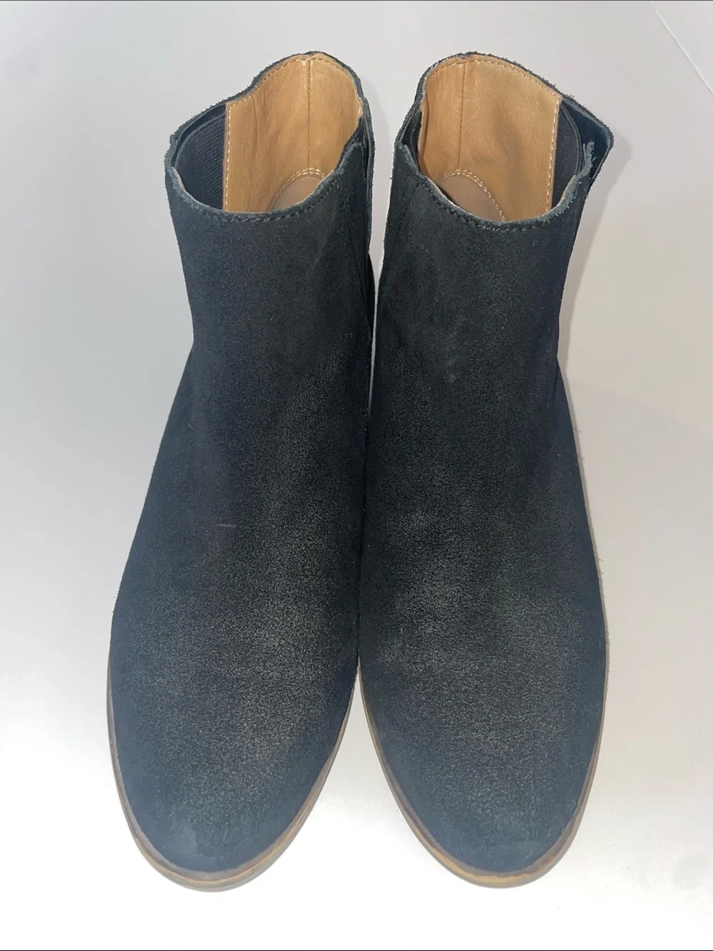 Lucky Brand Black Suede Ankle Booties